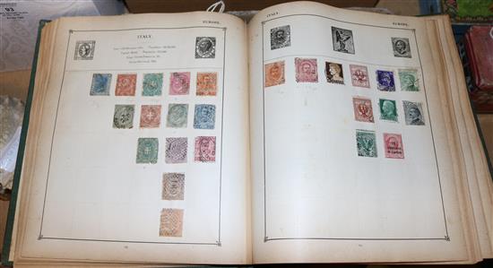 STAMPS, GB Penny Black, QV-QEII, some Commonwealth, Canada, USA & Europe (in Strand album) & large quantity loose (some earlier)